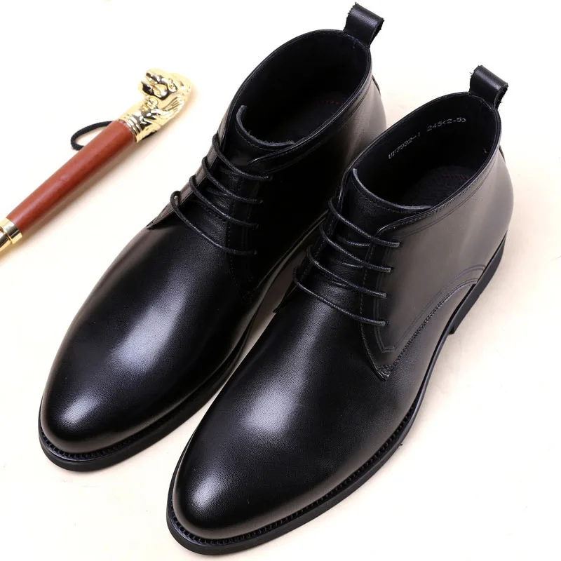 2019 Lace-up Handmade Fashion Luxury Classic Black Party Mens Dress Boots Genuine Leather High Quality Ankle Men Boots 
2019 Lace-up Handmade Fashion Luxury Classic Black Party Mens Dress Boots Genuine Leather High Quality Ankle Men Boots