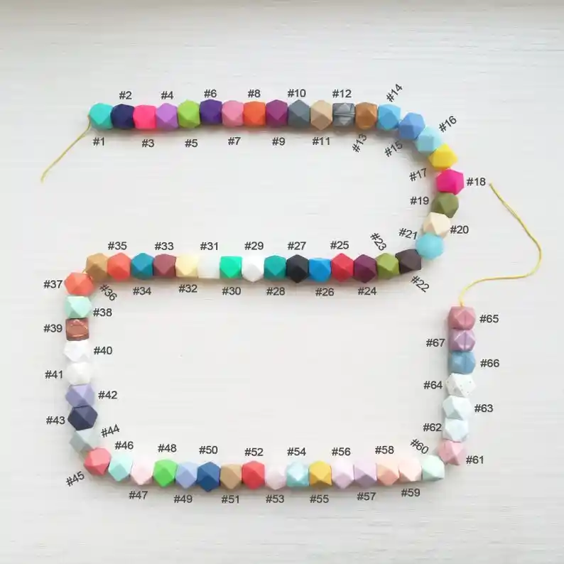 food grade silicone teething beads