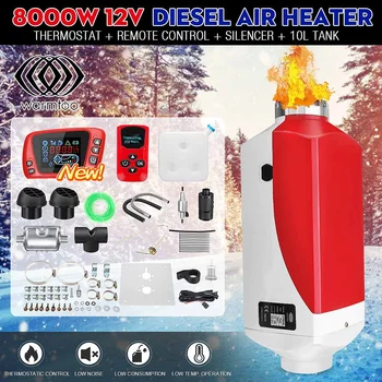 Car Heater Metal Shell 12V 8000W Air Diesel Heater LCD Monitor Thermostat + 2 Air Outlet Free Silencer Fuel Tank Parking Heater
Car Heater Metal Shell 12V 8000W Air Diesel Heater LCD Monitor Thermostat + 2 Air Outlet Free Silencer Fuel Tank Parking Heater