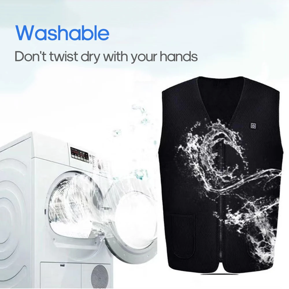 New Men Women Outdoor Jacket Heating Vest USB Charging Heating Vest Intelligent Electric Heating Vest Clothes Submersible Black
New Men Women Outdoor Jacket Heating Vest USB Charging Heating Vest Intelligent Electric Heating Vest Clothes Submersible Black