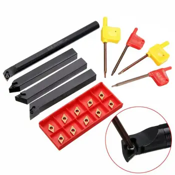 18pcs Lathe Holder Boring Bar Inserts Wrenches Metalworking Turning Tool Replace
18pcs Lathe Holder Boring Bar Inserts Wrenches Metalworking Turning Tool Replace