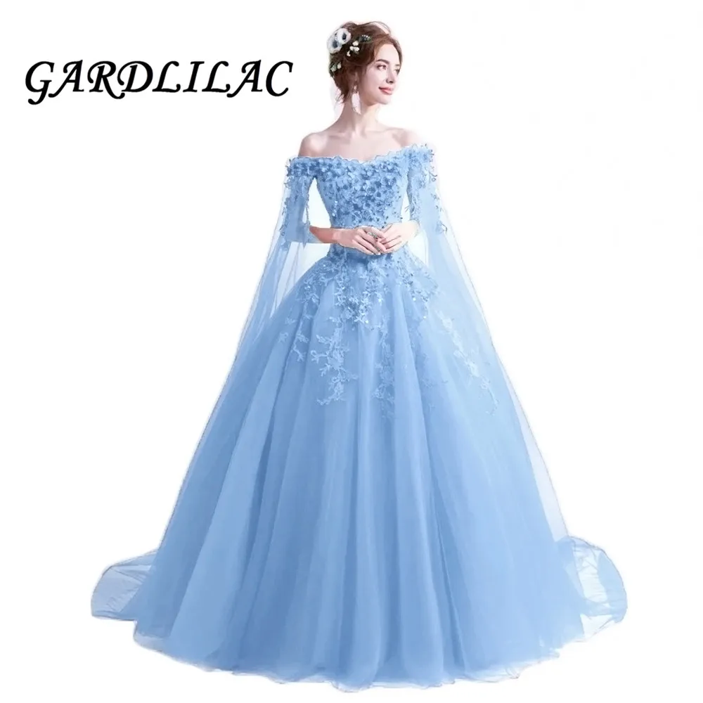 Gardlilac 2021 Red Off The Shoulder Evening Dress Ball Gown Quinceanera Dresses Lace Applique Light Blue Wedding Prom Dress
Gardlilac 2021 Red Off The Shoulder Evening Dress Ball Gown Quinceanera Dresses Lace Applique Light Blue Wedding Prom Dress