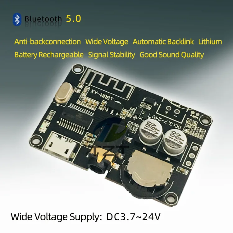 Bluetooth 5.0 Decoder Stereo mp3 lossless Audio Module Wide Voltage Voltage Adjustable Speaker Power Amplifier XY-WRBT
Bluetooth 5.0 Decoder Stereo mp3 lossless Audio Module Wide Voltage Voltage Adjustable Speaker Power Amplifier XY-WRBT