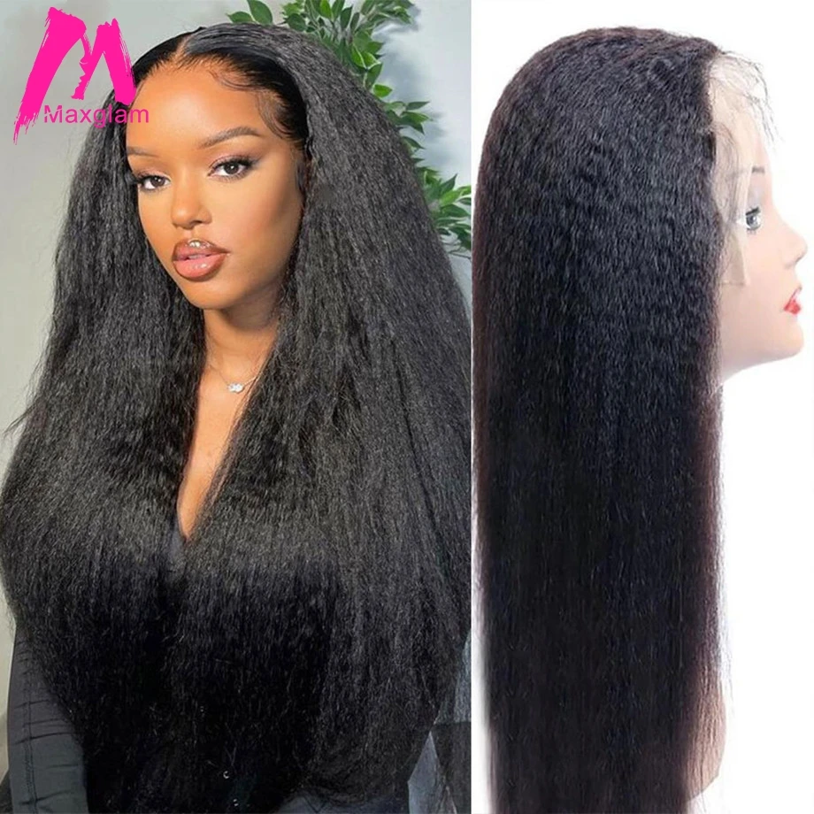Kinky Straight Lace Front Human Hair Wigs Brazilian Natural 30 Inch Frontal Wig Pre Plucked Afro Remy Hair for Women
Kinky Straight Lace Front Human Hair Wigs Brazilian Natural 30 Inch Frontal Wig Pre Plucked Afro Remy Hair for Women