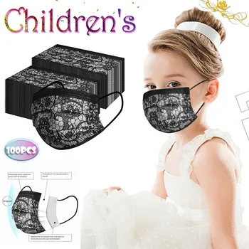 100pcs Children's Face Mask Disposable Unisex Floral Lace Kids Soft Masks 3-Layer Non-woven Fabric mascaras para la boca masker
100pcs Children's Face Mask Disposable Unisex Floral Lace Kids Soft Masks 3-Layer Non-woven Fabric mascaras para la boca masker