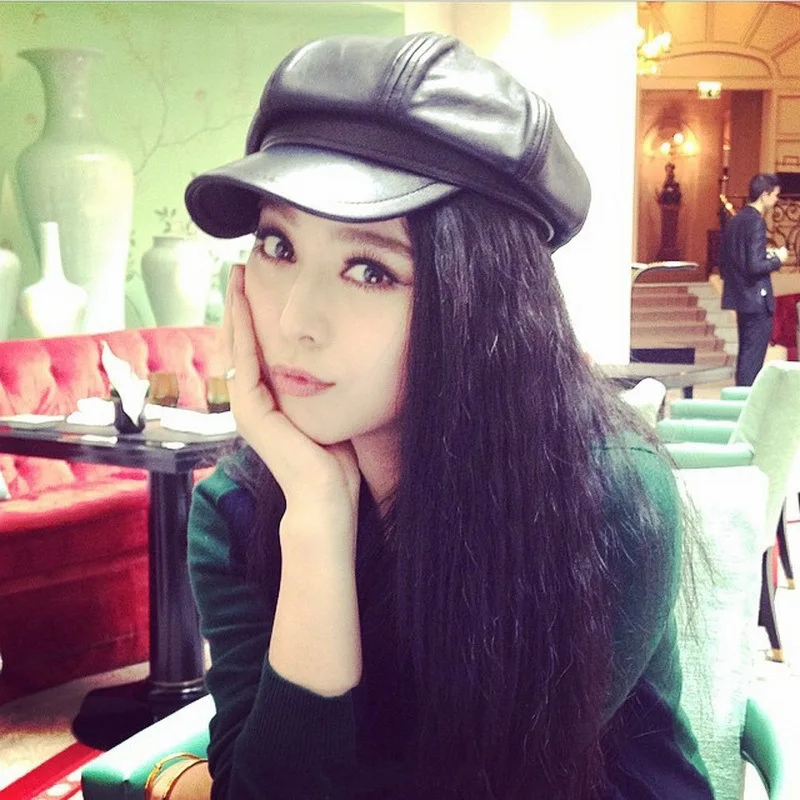 Fan Bingbing Fan Ye Celebrity Style Autumn New Style Pu Hide Substance Beret Painter Cap Solid Color Leather Octagonal Hat
Fan Bingbing Fan Ye Celebrity Style Autumn New Style Pu Hide Substance Beret Painter Cap Solid Color Leather Octagonal Hat