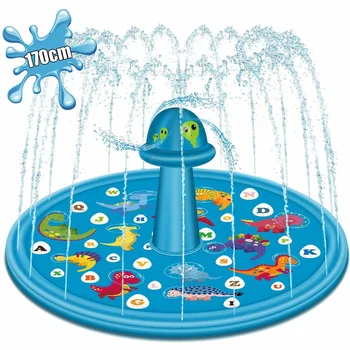 170cm Kids Inflatable Water-Splash Pad Summer Outdoor Kids Sprinkler Mat PVC Round Swimming Pools Inflatable Cushion Toy
170cm Kids Inflatable Water-Splash Pad Summer Outdoor Kids Sprinkler Mat PVC Round Swimming Pools Inflatable Cushion Toy