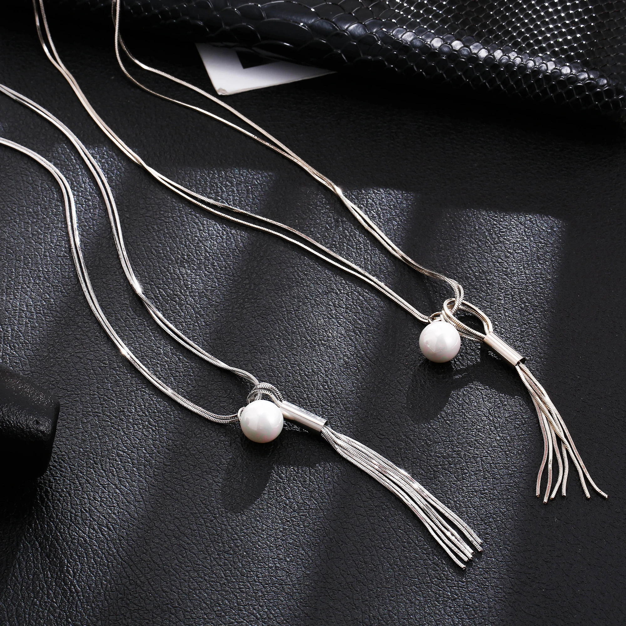 Gold Silver Long Sweater Chains Tassel Round Simulated-pearl Necklace For Women Wedding Party Statement Jewelry Accessories
Gold Silver Long Sweater Chains Tassel Round Simulated-pearl Necklace For Women Wedding Party Statement Jewelry Accessories