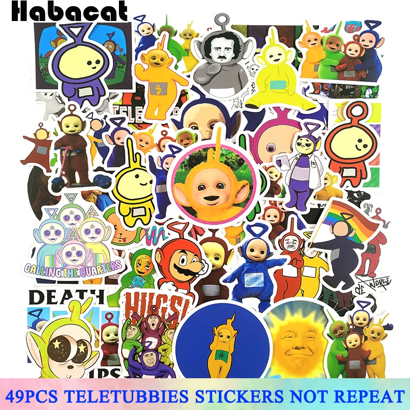 49 Pcs/Lot Classic anime the Teletubbies stickers toys For Children Motorcycle Skateboard Refrigerator Luggage Laptop Stickers | Игрушки и