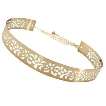 Fashion Women Party Hollow Metal Wide Waistband Belt Waist Chain for Dress Coat Wide with Chain Easy to Wear Party Dress Decor 
Fashion Women Party Hollow Metal Wide Waistband Belt Waist Chain for Dress Coat Wide with Chain Easy to Wear Party Dress Decor
