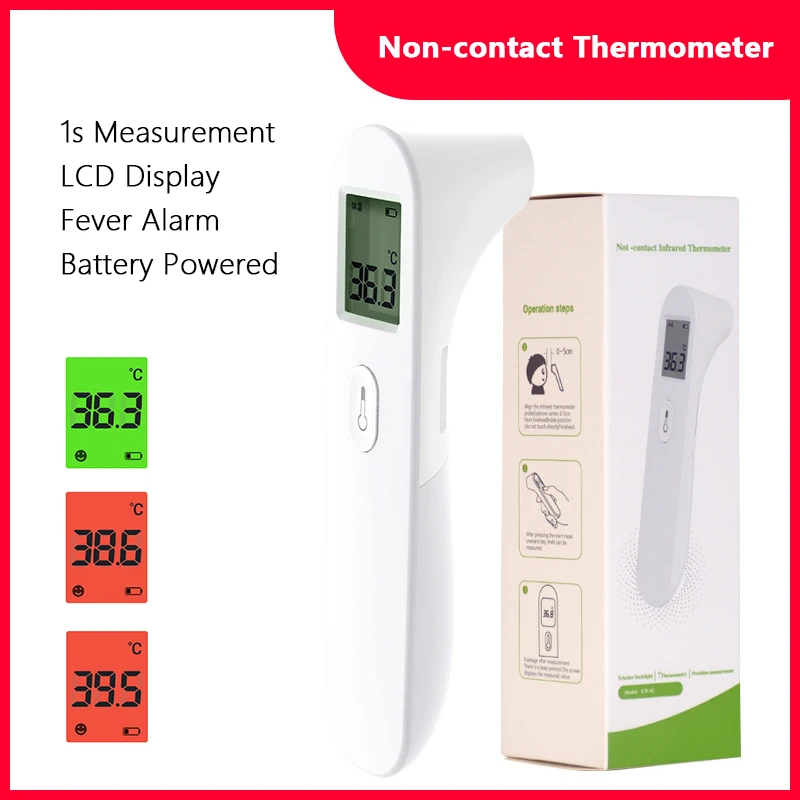 Non-contact Infrared Thermometer Digital LCD Human Forehead Temperature Measurement Fever Alarm For Adult Child Baby Healthy
Non-contact Infrared Thermometer Digital LCD Human Forehead Temperature Measurement Fever Alarm For Adult Child Baby Healthy