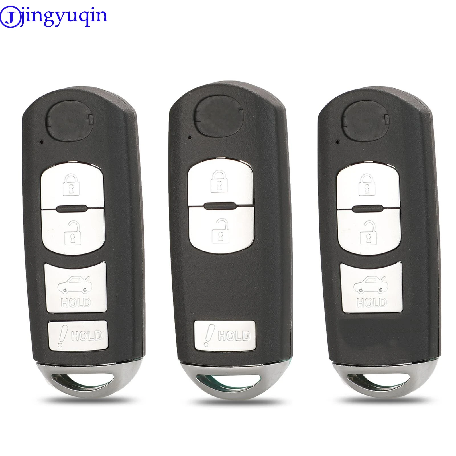 jingyuqin 3 Buttons Remote Car Key Cover Shell Case For MAZDA CX-3 CX-5 Axela Atenza Smart Car Key With Logo
jingyuqin 3 Buttons Remote Car Key Cover Shell Case For MAZDA CX-3 CX-5 Axela Atenza Smart Car Key With Logo