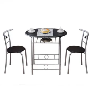 PVC Breakfast Table (One Table and Two Chairs) Black Dinning Table and chairs Kitchen Set
PVC Breakfast Table (One Table and Two Chairs) Black Dinning Table and chairs Kitchen Set