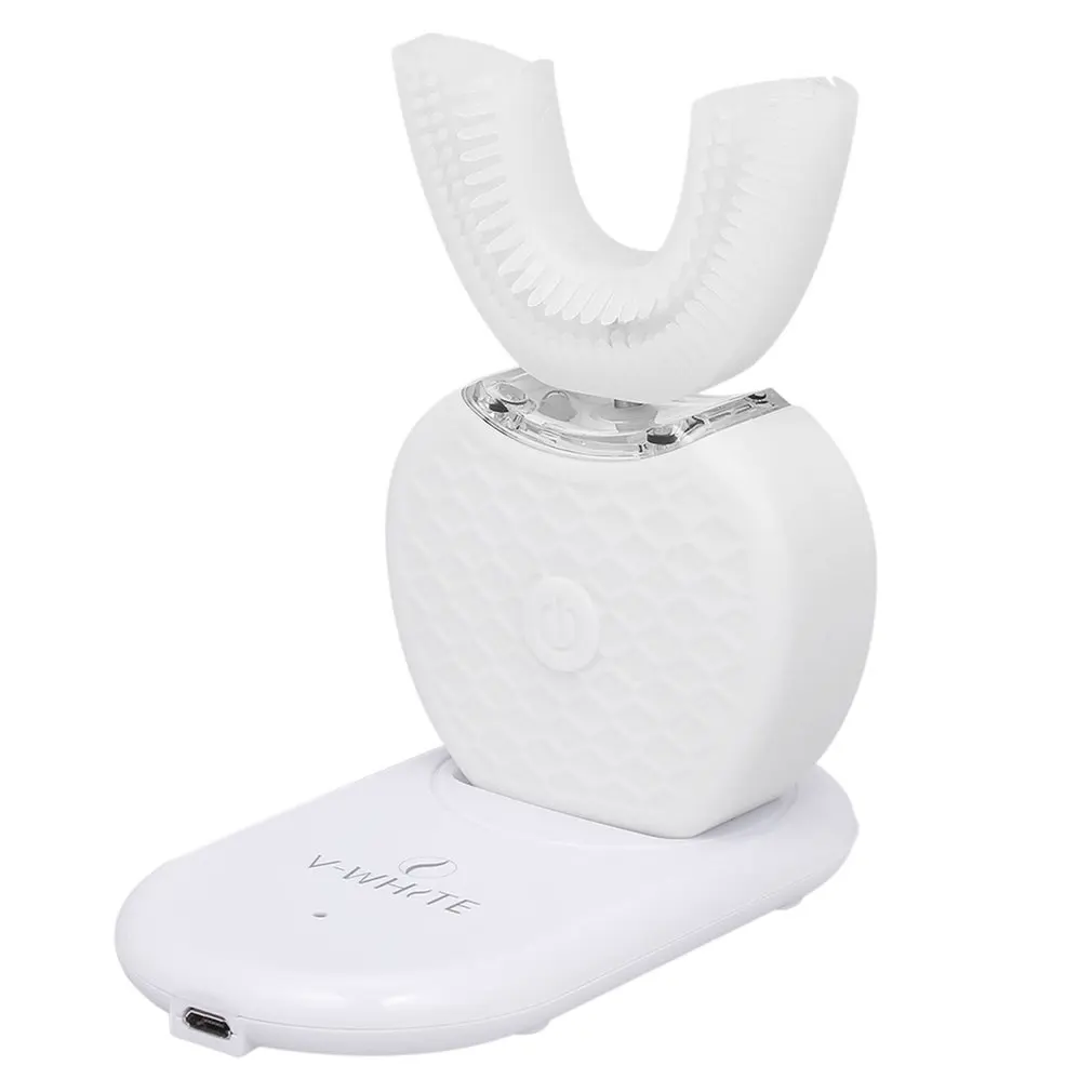 360 Degree Automatic Intelligent Brush Electric U-shaped USB Toothbrush Silicone Brush Head Generation 1 With Cold Light
360 Degree Automatic Intelligent Brush Electric U-shaped USB Toothbrush Silicone Brush Head Generation 1 With Cold Light