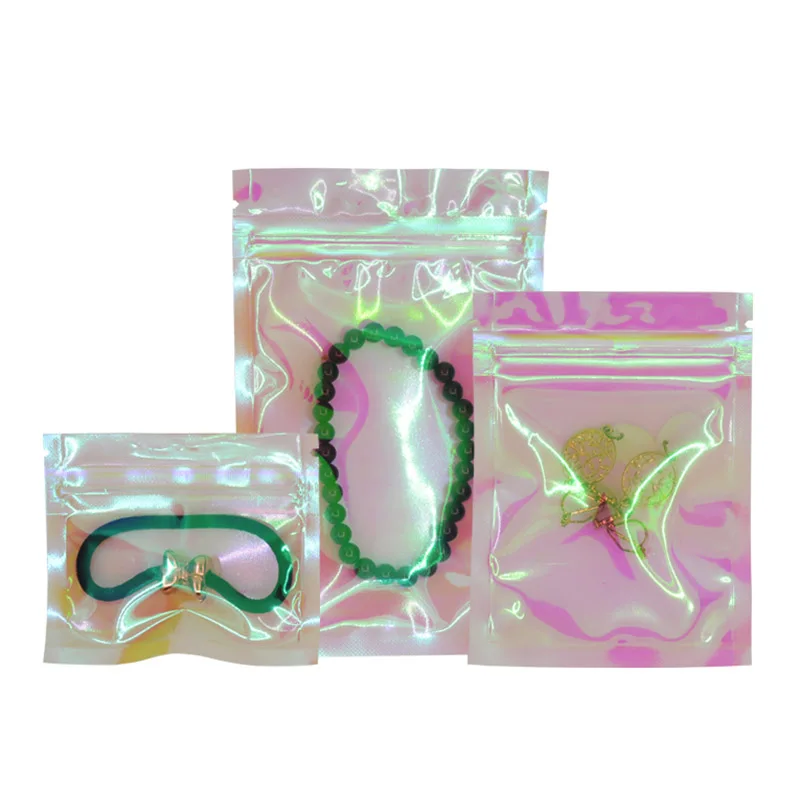 HARDIRON Rainbow Color Zipper Lock Bag Cosmetic Jewelry Flat Pouches Cosmetic Jewelry Flat Pouches Laser Small Plastic Packaging 
HARDIRON Rainbow Color Zipper Lock Bag Cosmetic Jewelry Flat Pouches Cosmetic Jewelry Flat Pouches Laser Small Plastic Packaging