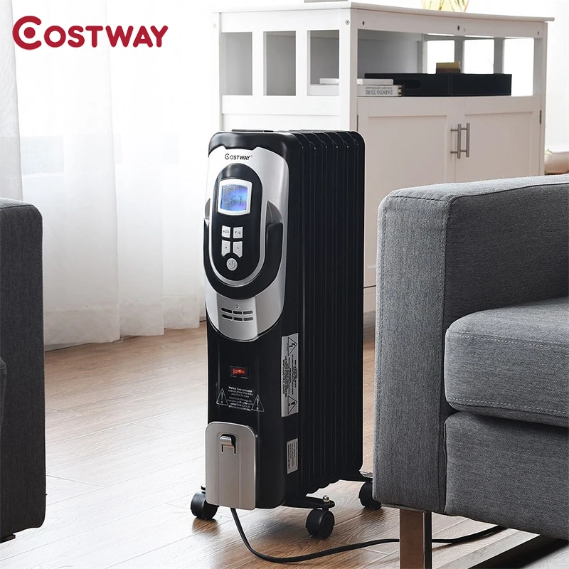 Band 1500 W LCD 7-Fin Timer Electric Oil Filled Radiator Heater Overheat Protection Four Universal Casters Quiet Space Heater
Band 1500 W LCD 7-Fin Timer Electric Oil Filled Radiator Heater Overheat Protection Four Universal Casters Quiet Space Heater