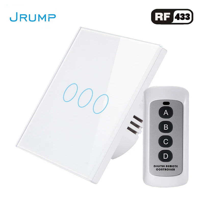 EU/UK Standard Remote Touch Switch, Wall Light Remote Touch Switch With Mini Remote Controller,Luxury Glass Screen Touch Panel
EU/UK Standard Remote Touch Switch, Wall Light Remote Touch Switch With Mini Remote Controller,Luxury Glass Screen Touch Panel