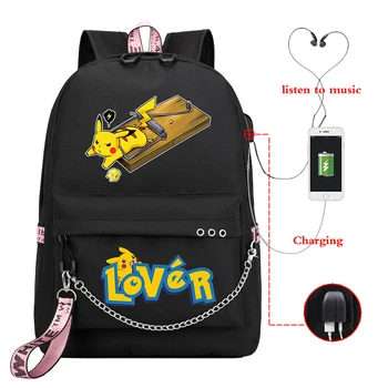 New Usb Charging Girls Backpacks NO COFFEE NO WORKEE School Bags Teenager PIKACHU Travel Laptop Backpack Women Knapsack Bag 
New Usb Charging Girls Backpacks NO COFFEE NO WORKEE School Bags Teenager PIKACHU Travel Laptop Backpack Women Knapsack Bag