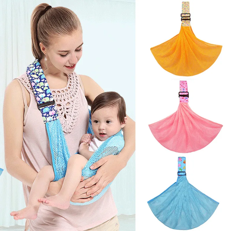Фото Breathable Net Baby Ring Sling Carrier Soft Horizontal Wrap For Newborns Best Shower Gift Girls & Boys | Мать и ребенок