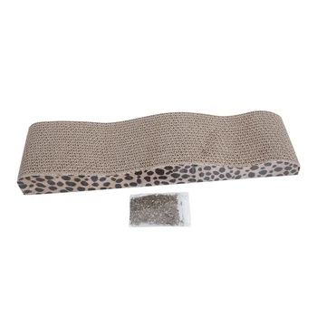 Wave Shape Dual Sides Cat Claw-Grinding Plate Corrugated Paper Toy with Catnip LB88
Wave Shape Dual Sides Cat Claw-Grinding Plate Corrugated Paper Toy with Catnip LB88
