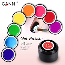 Canni 젤 래커 5ml 141 색 uv led 젤 끄기 diy 프랑스 venalisa 젤 폴란드어 에나멜 디자인 네일 paintingcolor 젤 광택(China)