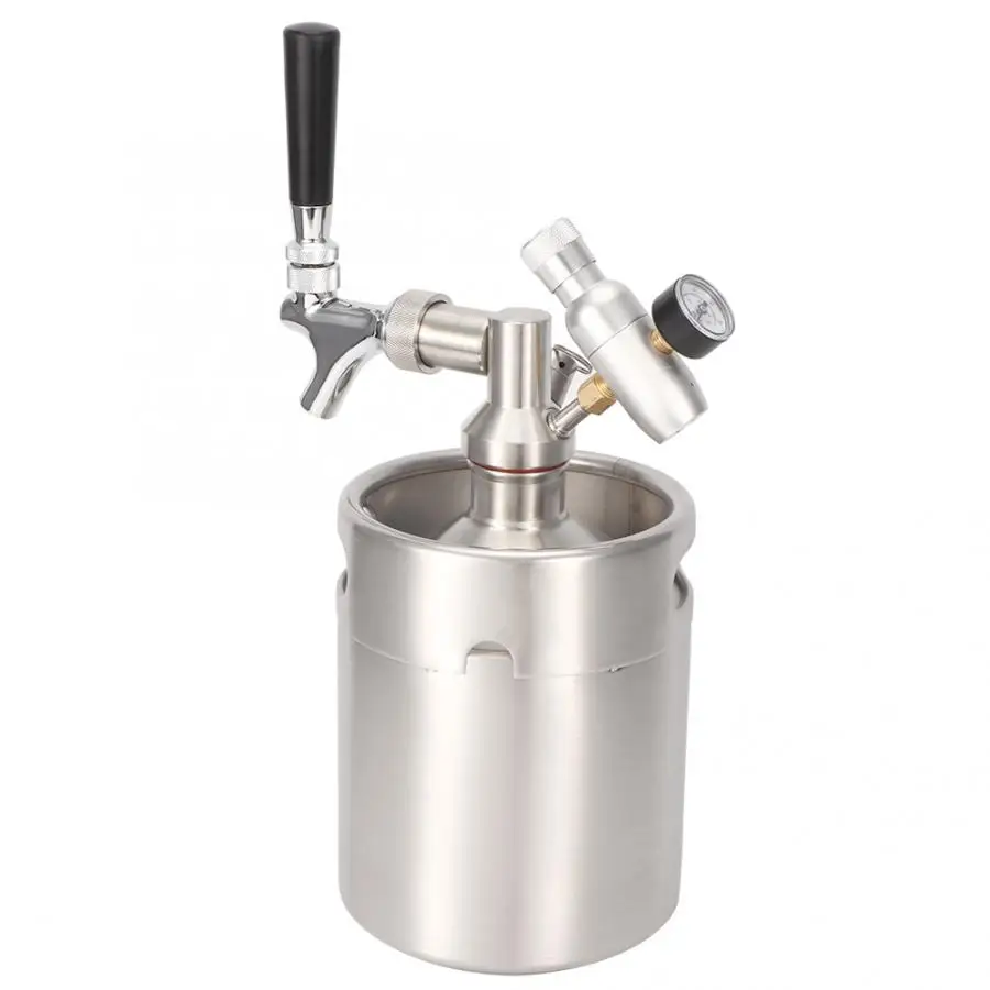Reusable Straws Beer 2L Stainless Steel Beer Keg Homebrew Keg System Kit With Carbonator Faucet Mini CO2 Regulator Metal
Reusable Straws Beer 2L Stainless Steel Beer Keg Homebrew Keg System Kit With Carbonator Faucet Mini CO2 Regulator Metal