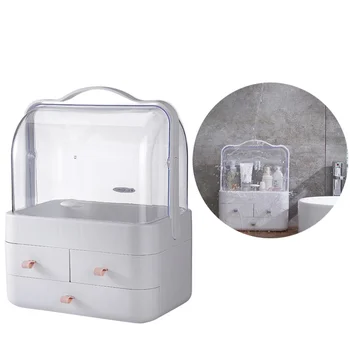 Portable Drawer-Type Desktop Storage Box Cosmetic Makeup Container Waterproof Dustproof Large Space Home Storage With Handle (Pi
Portable Drawer-Type Desktop Storage Box Cosmetic Makeup Container Waterproof Dustproof Large Space Home Storage With Handle (Pi