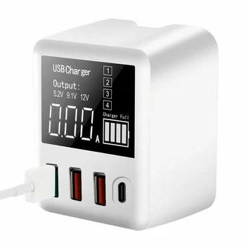 USB Charger Multi Port Charger Battery Booster 100-240V Quick Fast Charging LED Display for Phone Power Bank Mobile Charger
USB Charger Multi Port Charger Battery Booster 100-240V Quick Fast Charging LED Display for Phone Power Bank Mobile Charger