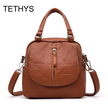 TETHYS Luxury Backpack High Quality Leather Women's Backpack Ladies Travel Bagpack School Bags for Teenage Girl Mochila Feminina
TETHYS Luxury Backpack High Quality Leather Women's Backpack Ladies Travel Bagpack School Bags for Teenage Girl Mochila Feminina