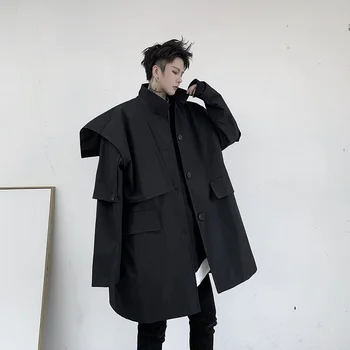 2020Spring And Autumn New Yamamoto Dark Show Design Multi-structure Niche Stand Collar Solid Color Windbreaker Jacket Black M-XL
2020Spring And Autumn New Yamamoto Dark Show Design Multi-structure Niche Stand Collar Solid Color Windbreaker Jacket Black M-XL