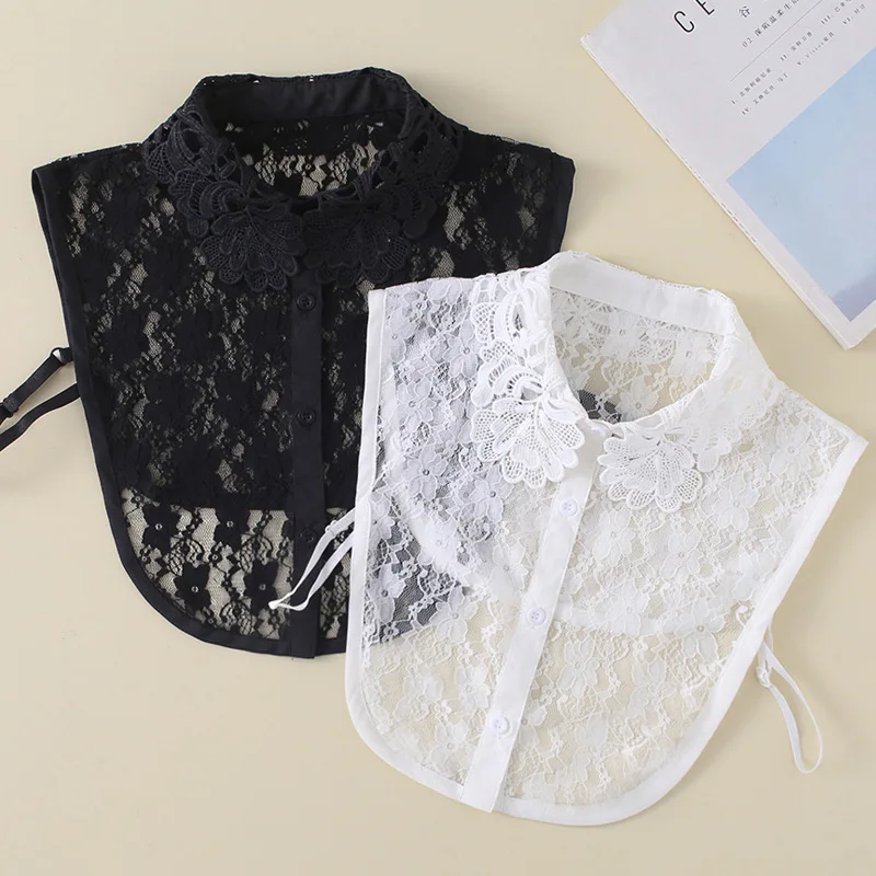 Chiffon Shirt Fake Collar for Women Sweater Detachable Turn Down Collar Lace Embroidery Blouse Tops Vest False Collars
Chiffon Shirt Fake Collar for Women Sweater Detachable Turn Down Collar Lace Embroidery Blouse Tops Vest False Collars