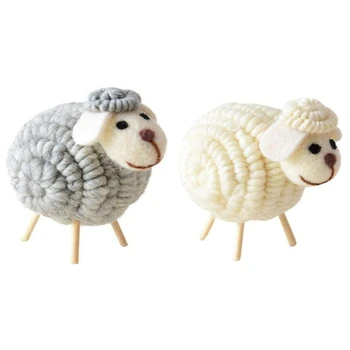 2x Christmas Nordic Wool Felt Lovely Sheep Cute Desktop Mini Ornaments New Year Table Decorations Grey & White
2x Christmas Nordic Wool Felt Lovely Sheep Cute Desktop Mini Ornaments New Year Table Decorations Grey & White