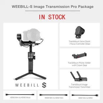 ZHIYUN Weebill S 3-Axis Image Transmission Pro Package in stock camera Gimbal Stabilizer for CANON DSLR & Mirrorless Camera
ZHIYUN Weebill S 3-Axis Image Transmission Pro Package in stock camera Gimbal Stabilizer for CANON DSLR & Mirrorless Camera