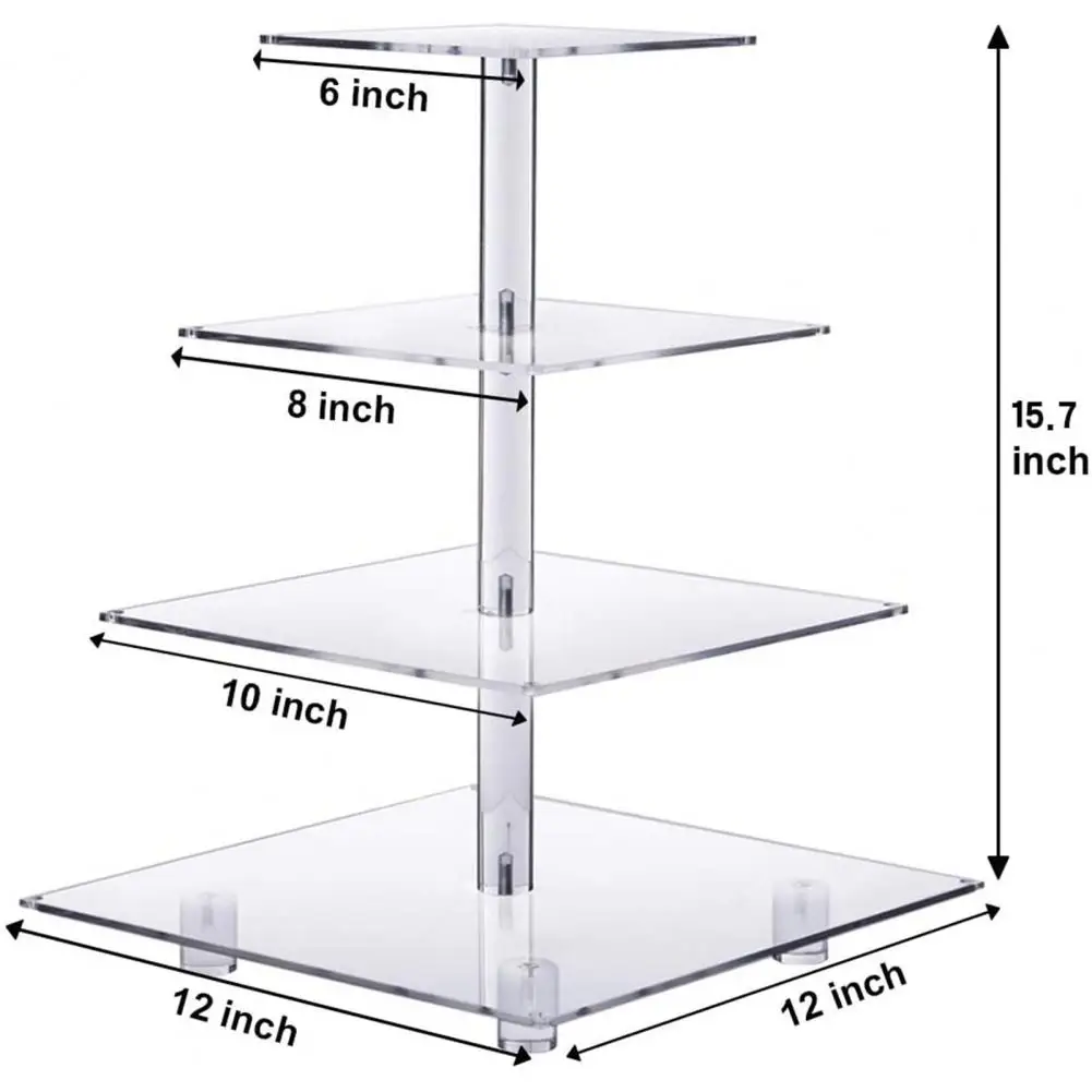 4 Tiers LED Light Cake Stand Acrylic Cake Display Stand Transparent Tray Cupcake Holder Wedding Birthday Cake Rack Decor Tools 4 Tiers LED Light Cake Stand Acrylic Cake Display Stand Transparent Tray Cupcake Holder Wedding Birthday Cake Rack Decor Tools