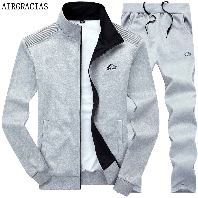 AIRGRACIAS Two Piece Set Men Sport Sweatshirt Fleece 2020 Spring New Jacket And Sweatpants Mens Tracksuit US/Euro Size S-XXL
AIRGRACIAS Two Piece Set Men Sport Sweatshirt Fleece 2020 Spring New Jacket And Sweatpants Mens Tracksuit US/Euro Size S-XXL