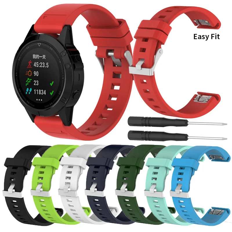 26 22MM Quick Release Easy Fit Silicone Watchband Wrist Strap for Garmin Fenix 5X 5X Plus 5 3 3HR Forerunner 945 6X 6 Watchband
26 22MM Quick Release Easy Fit Silicone Watchband Wrist Strap for Garmin Fenix 5X 5X Plus 5 3 3HR Forerunner 945 6X 6 Watchband
