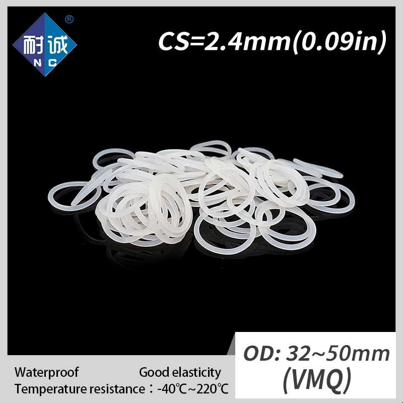 2 шт./лот силиконовый каучук VMQ CS 2,4 мм OD32/34/35/38/40/42/44/45/48/50 мм уплотнительное кольцо Силиконовое уплотнительное кольцо из водонепроницаемого материала
2 шт./лот силиконовый каучук VMQ CS 2,4 мм OD32/34/35/38/40/42/44/45/48/50 мм уплотнительное кольцо Силиконовое уплотнительное кольцо из водонепроницаемого материала