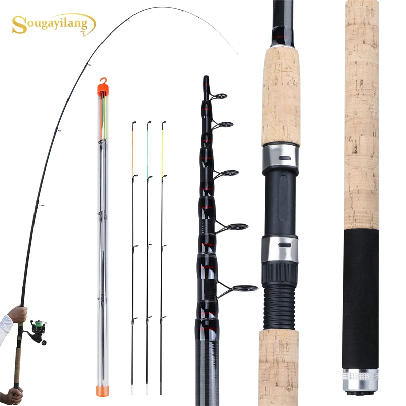 Sougayilang Feeder Fishing Rod Telescopic Spinning/6 Sections Travel Rod 3.0 3.3 3.6m Pesca Carp Feeder 60-180g Pole Fish Tackle
Sougayilang Feeder Fishing Rod Telescopic Spinning/6 Sections Travel Rod 3.0 3.3 3.6m Pesca Carp Feeder 60-180g Pole Fish Tackle