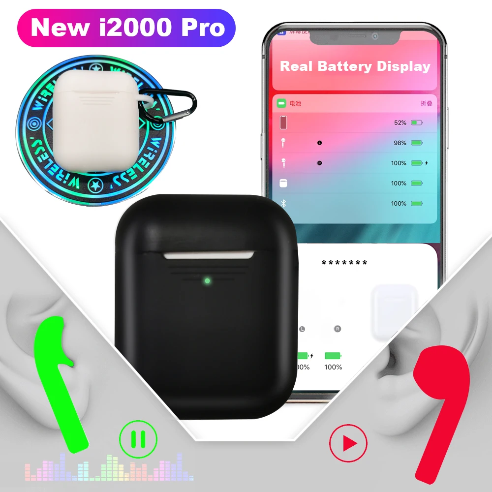 New i2000 Tws 2 generations 1:1 Replica Smart Sensor Earbuds Wireless Charging Bluetooth Earphone PK i200 i500 i1000 i9000 TWS
New i2000 Tws 2 generations 1:1 Replica Smart Sensor Earbuds Wireless Charging Bluetooth Earphone PK i200 i500 i1000 i9000 TWS