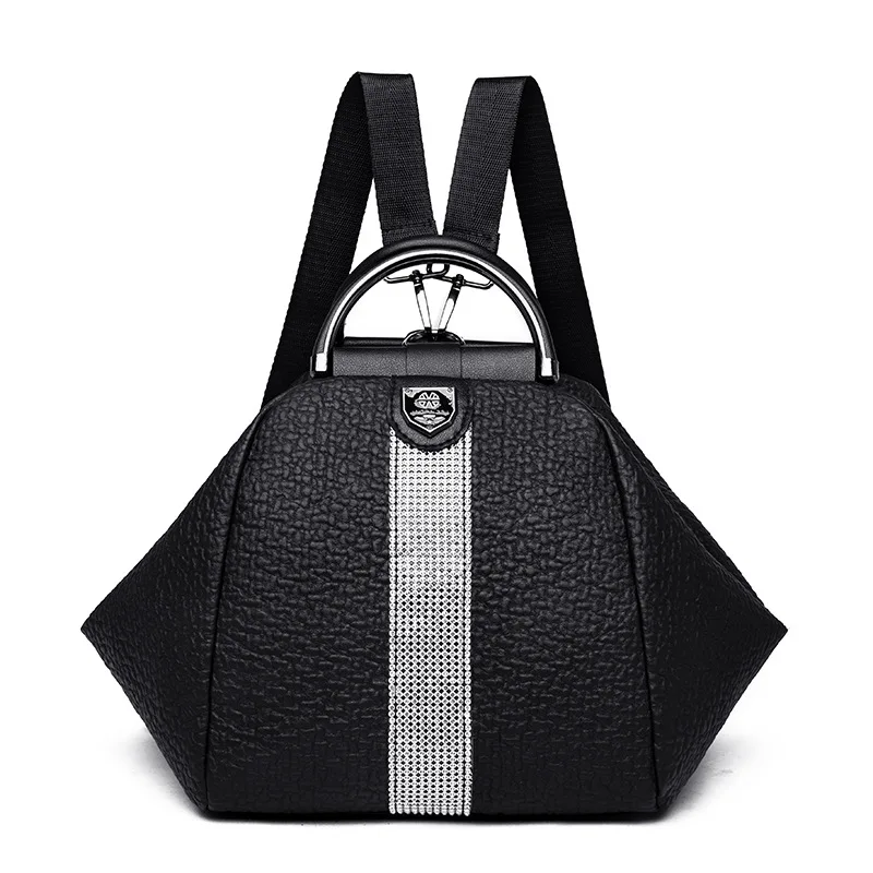 Fashion Women Backpack Rivet Bag High Quality PU Leather Shoulder Bags Luxury Designer School Backpacks Girls Crossbody Book Bag
Fashion Women Backpack Rivet Bag High Quality PU Leather Shoulder Bags Luxury Designer School Backpacks Girls Crossbody Book Bag