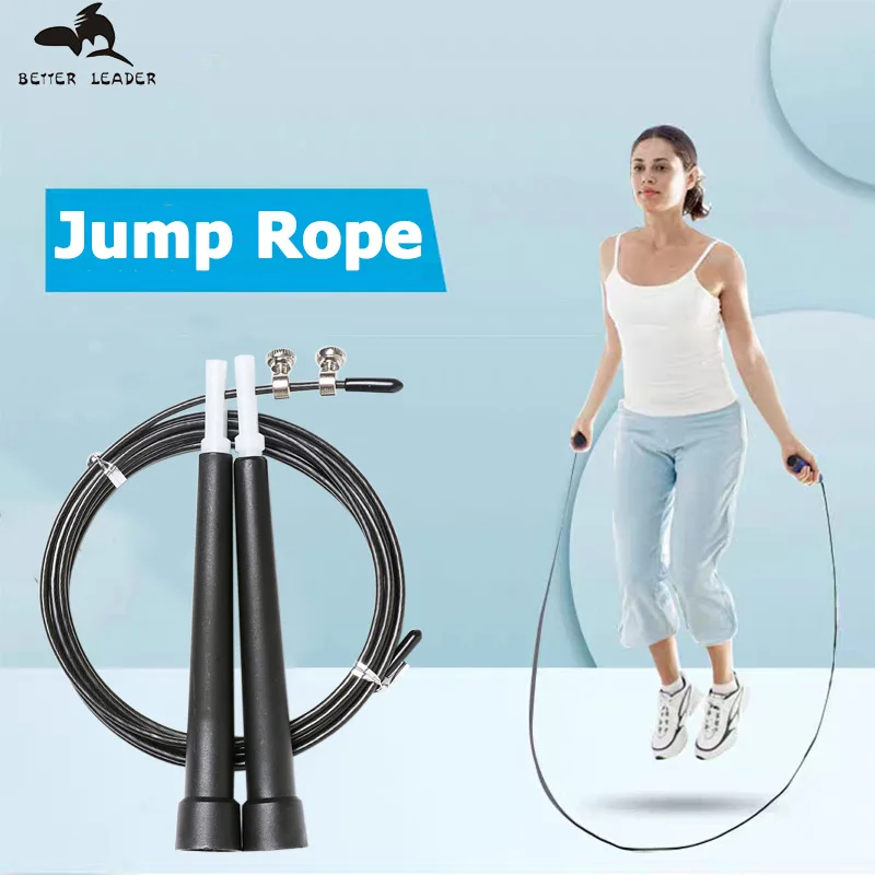 Jump Rope Workout Skipping Rope Steel Cable Speed Rope Workout for Fitness Adjustable Jumping Ropes with Metal Cable
Jump Rope Workout Skipping Rope Steel Cable Speed Rope Workout for Fitness Adjustable Jumping Ropes with Metal Cable