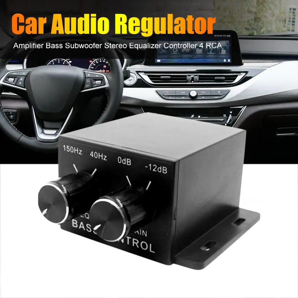 New Car Power Amplifier Audio Regulator Bass Subwoofer Equalizer Crossover Controller 4 RCA Adjust Line Level Volume Amplifier
New Car Power Amplifier Audio Regulator Bass Subwoofer Equalizer Crossover Controller 4 RCA Adjust Line Level Volume Amplifier