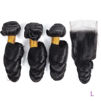 Brazilian Hair Weave Bundles With Closure Non-Remy Human Hair 3 Bundles With Closure Loose Wave Bundles With Closure
Brazilian Hair Weave Bundles With Closure Non-Remy Human Hair 3 Bundles With Closure Loose Wave Bundles With Closure