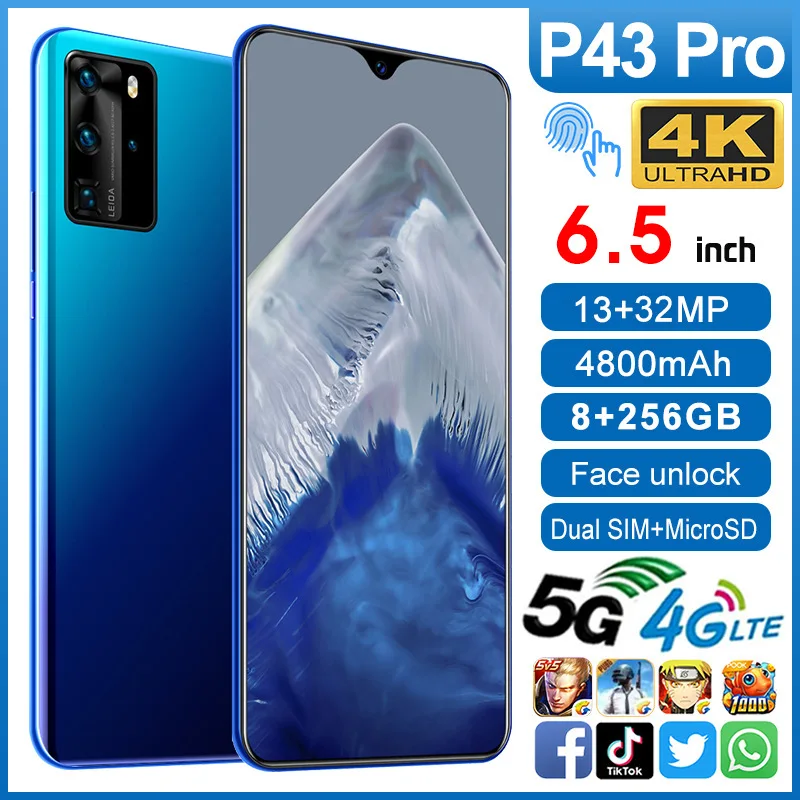 Mobile Phone 6.5" 4GB RAM 64GB ROM Octa Core 23MP Camera 4300mAh Android Smart Phone Unlock cheap phones free shipping
Mobile Phone 6.5" 4GB RAM 64GB ROM Octa Core 23MP Camera 4300mAh Android Smart Phone Unlock cheap phones free shipping