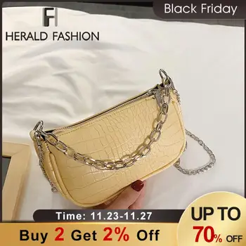 Women Vintage Split PU Leather Bags Retro Crocodile Pattern Shoulder Bag Casual Solid Ladies Underarm Clutch Handbag Female Gift
Women Vintage Split PU Leather Bags Retro Crocodile Pattern Shoulder Bag Casual Solid Ladies Underarm Clutch Handbag Female Gift