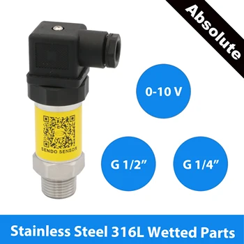 absolute pressure sensor, 1 bar, 1.6 bar, 4 bar, 6 bar, 10 bar, 16 bar, 25 bar, g 1 2 or g 1 4, 0 10V output, power 12V 24V 30V
absolute pressure sensor, 1 bar, 1.6 bar, 4 bar, 6 bar, 10 bar, 16 bar, 25 bar, g 1 2 or g 1 4, 0 10V output, power 12V 24V 30V