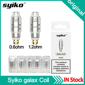 5Pcs Original Syiko Galax 0.6ohm Mesh DTL 1.2ohm MTL Coils Replacement Coil head For Galax Pod Cartridge Vape Kit
5Pcs Original Syiko Galax 0.6ohm Mesh DTL 1.2ohm MTL Coils Replacement Coil head For Galax Pod Cartridge Vape Kit