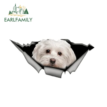 EARLFAMILY 13cm x 6cm Cute Maltese Car Sticker Pet Dog Car Decoration Torn Metal Decal Reflective Sticker Waterproof Car Styling
EARLFAMILY 13cm x 6cm Cute Maltese Car Sticker Pet Dog Car Decoration Torn Metal Decal Reflective Sticker Waterproof Car Styling