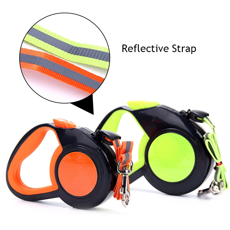 Pet Dog Leash Automatic Retractable Reflective Tape Dog Leashes Nylon Extending Rope Puppy Walking Running Dog Leads 3/5/8M
Pet Dog Leash Automatic Retractable Reflective Tape Dog Leashes Nylon Extending Rope Puppy Walking Running Dog Leads 3/5/8M