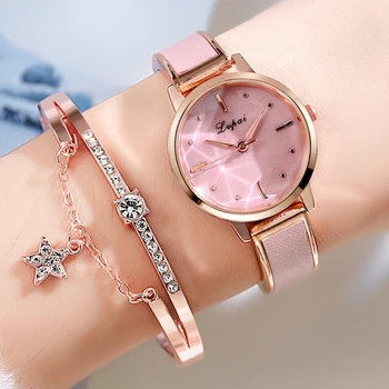 2PCS Lvpai Brand Women Bracelet Watches Luxury Rose Gold Starry Sky Watch For Women Simple Dress Rhinestone Quartz Clock
2PCS Lvpai Brand Women Bracelet Watches Luxury Rose Gold Starry Sky Watch For Women Simple Dress Rhinestone Quartz Clock